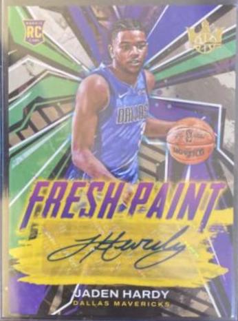 Jaden Hardy #FP-JHD 2022 Panini Court Kings Fresh Paint Autographs Basketball