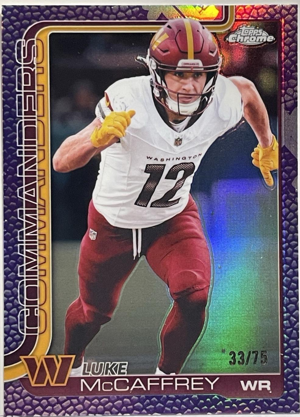 Luke McCaffrey [Purple Refractor] #298