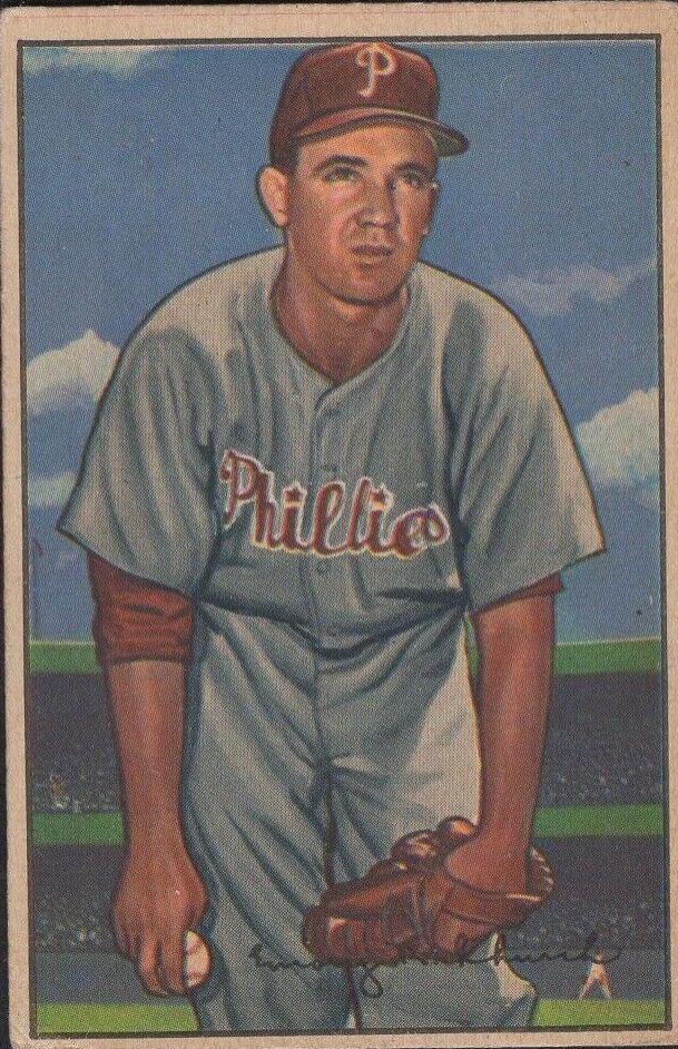 Emory Church #40 Baseball Cards 1952 Bowman