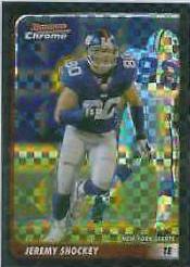 Jeremy Shockey #2 Football Cards 2003 Bowman Chrome