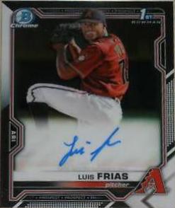 Luis Frias #CPA-LF 2021 Bowman Baseball Chrome Prospect Autographs
