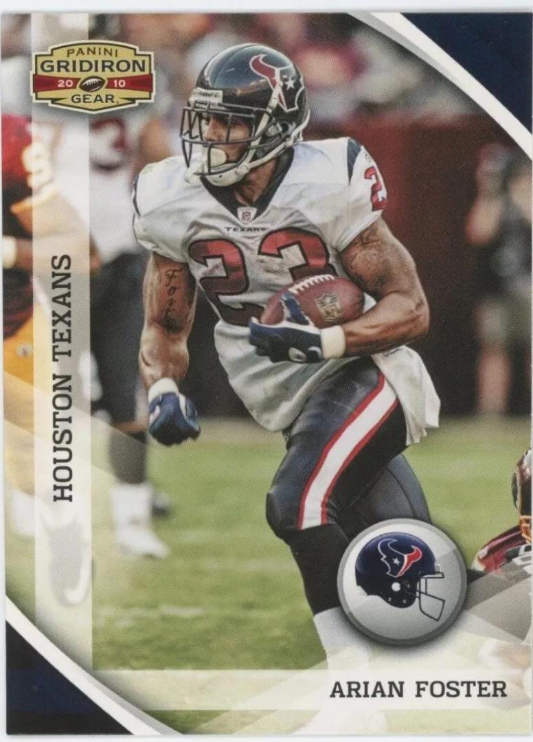 Arian Foster #56 Football Cards 2010 Panini Gridiron Gear