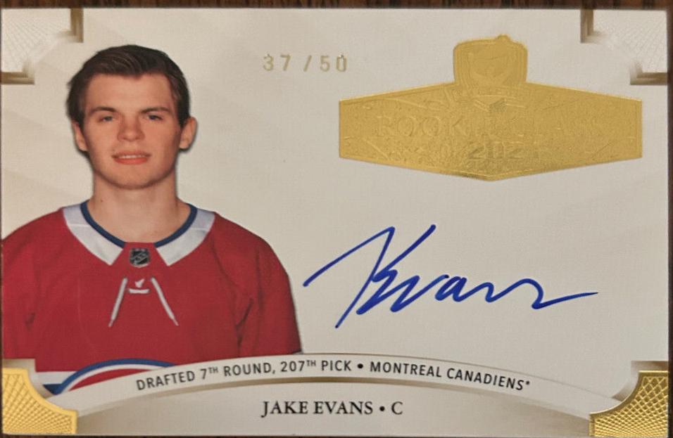Jake Evans [Gold Autograph] #2021-JE