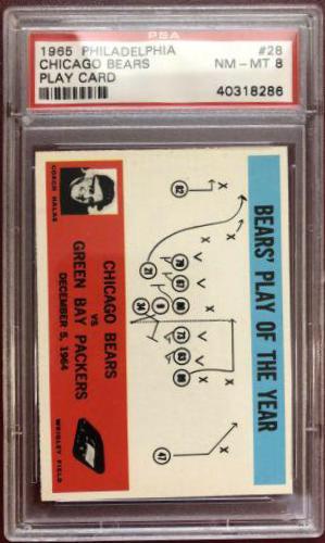 Chicago Bears #28 Football Cards 1965 Philadelphia