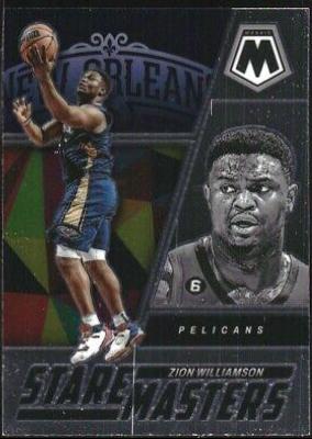 Zion Williamson #1 Basketball Cards 2022 Panini Mosaic Stare Masters