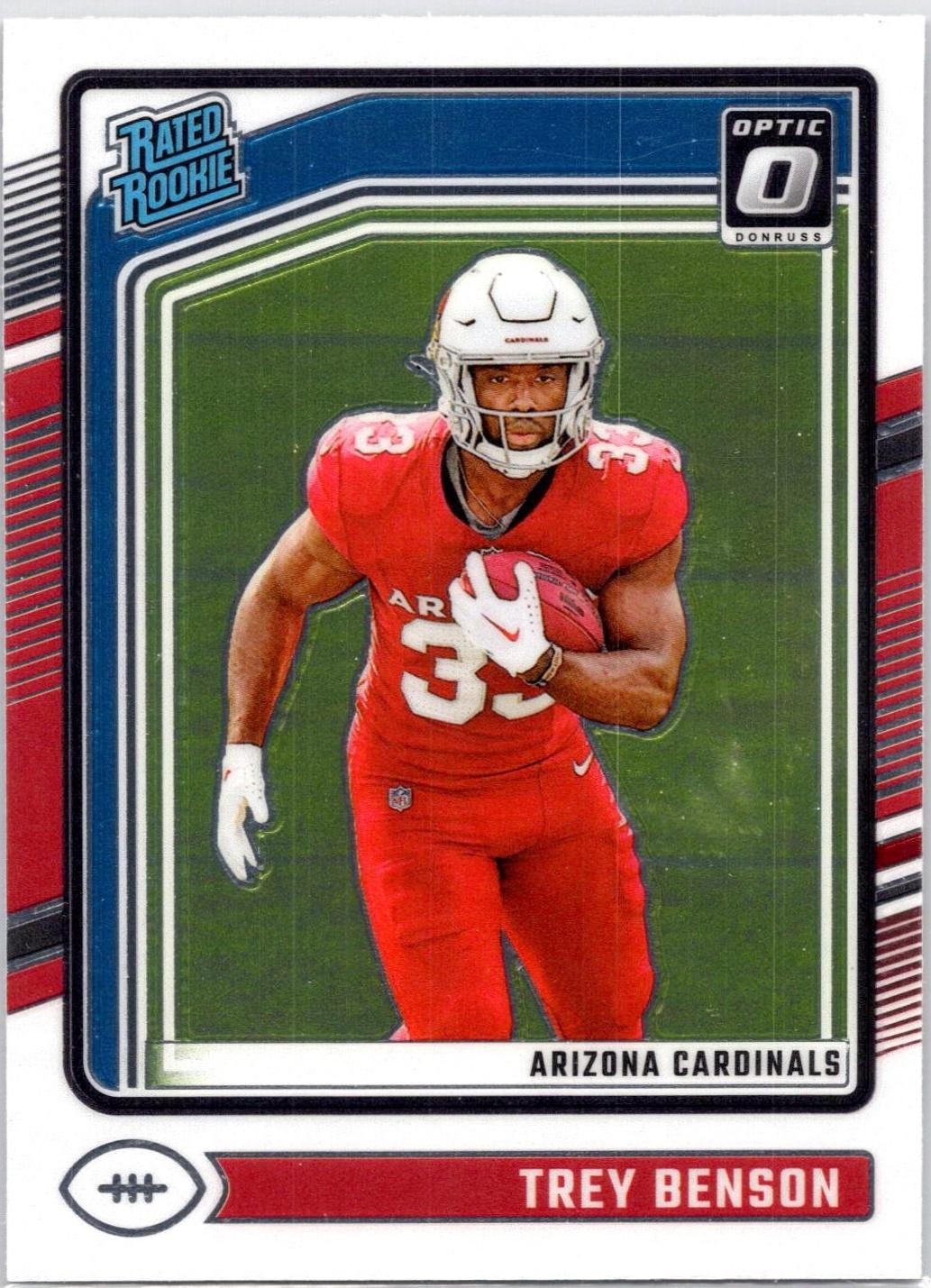 Trey Benson #293 Football Cards 2024 Panini Donruss Optic