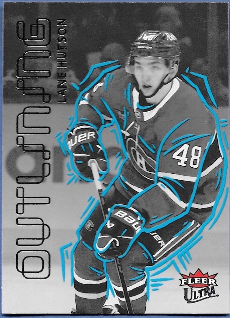 Lane Hutson #5 2025 Fleer Ultra Outlining Hockey