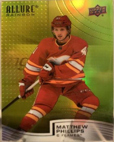Matthew Phillips #R-39 2021 Upper Deck Allure Rainbow Hockey