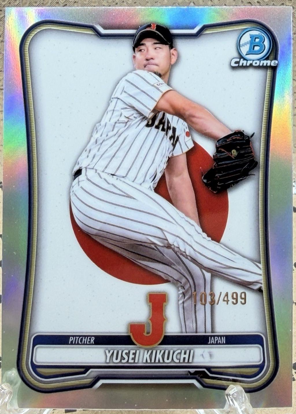 Yusei Kikuchi #WBC-42 2026 Bowman Chrome Wbc Flag Baseball