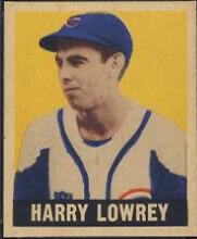 Harry Lowrey #33 Baseball Cards 1948 Leaf
