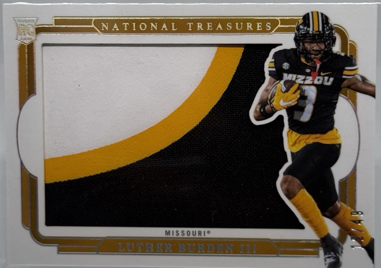 Luther Burden III #4 2025 Panini National Treasures Collegiate Football Rookie Silhouettes