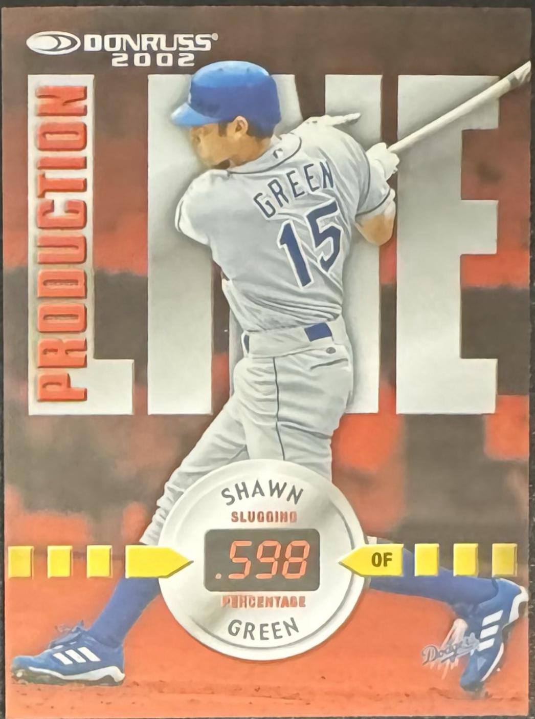 Shawn Green #PL-34 2002 Donruss Baseball Production Line