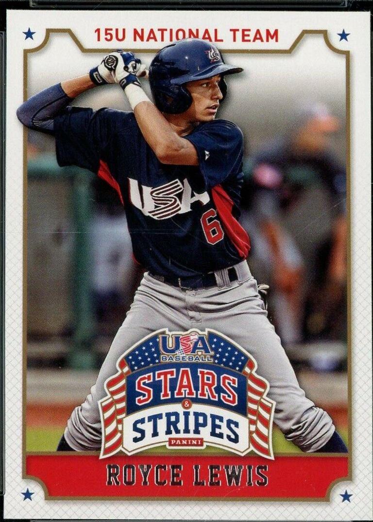Royce Lewis #85 Baseball Cards 2015 Panini USA Stars & Stripes