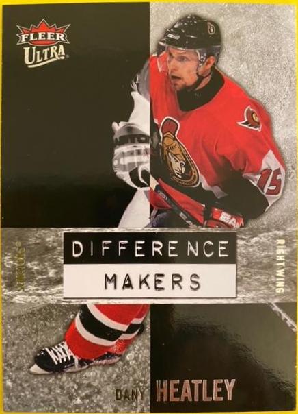 Dany Heatley #DM10 Hockey Cards 2007 Ultra Difference Makers