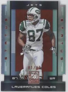 Laveranues Coles #69 2008 Panini Donruss Elite Football