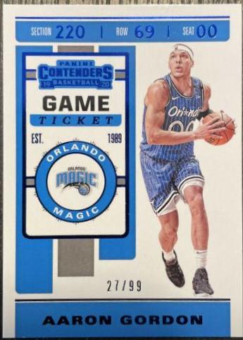 Aaron Gordon #2 Basketball Cards 2019 Panini Contenders