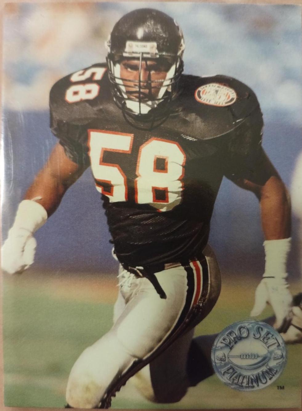 Jessie Tuggle #4 Football Cards 1991 Pro Set Platinum