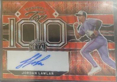 Jordan Lawlar #JORDAN LAWLAR 1/1 Baseball Cards 2022 leaf Metal Autographs