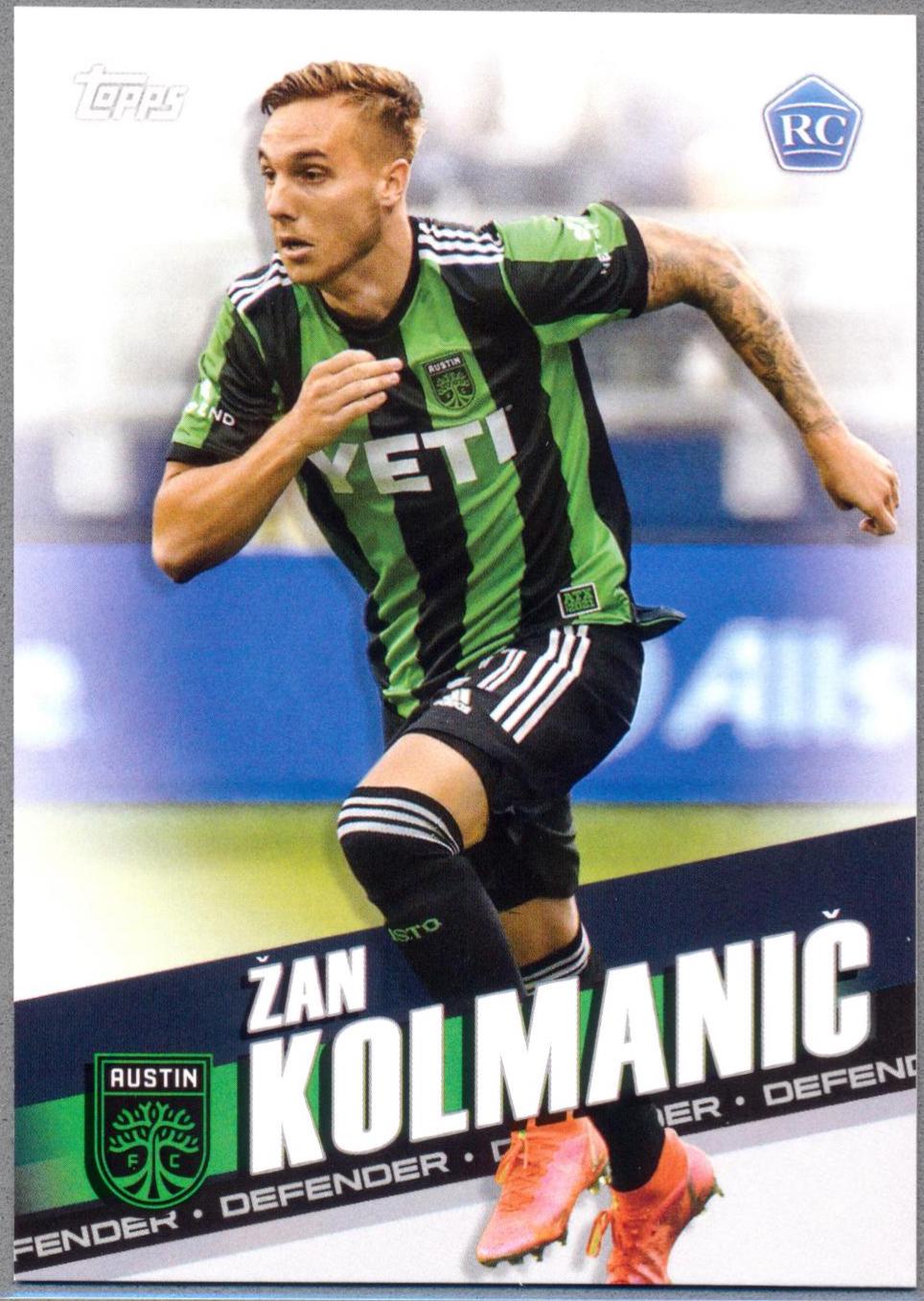 Zan Kolmanic #38 Soccer Cards 2022 Topps MLS