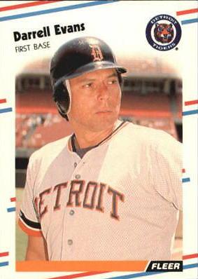 Darrell Evans #54 Baseball Cards 1988 Fleer Glossy
