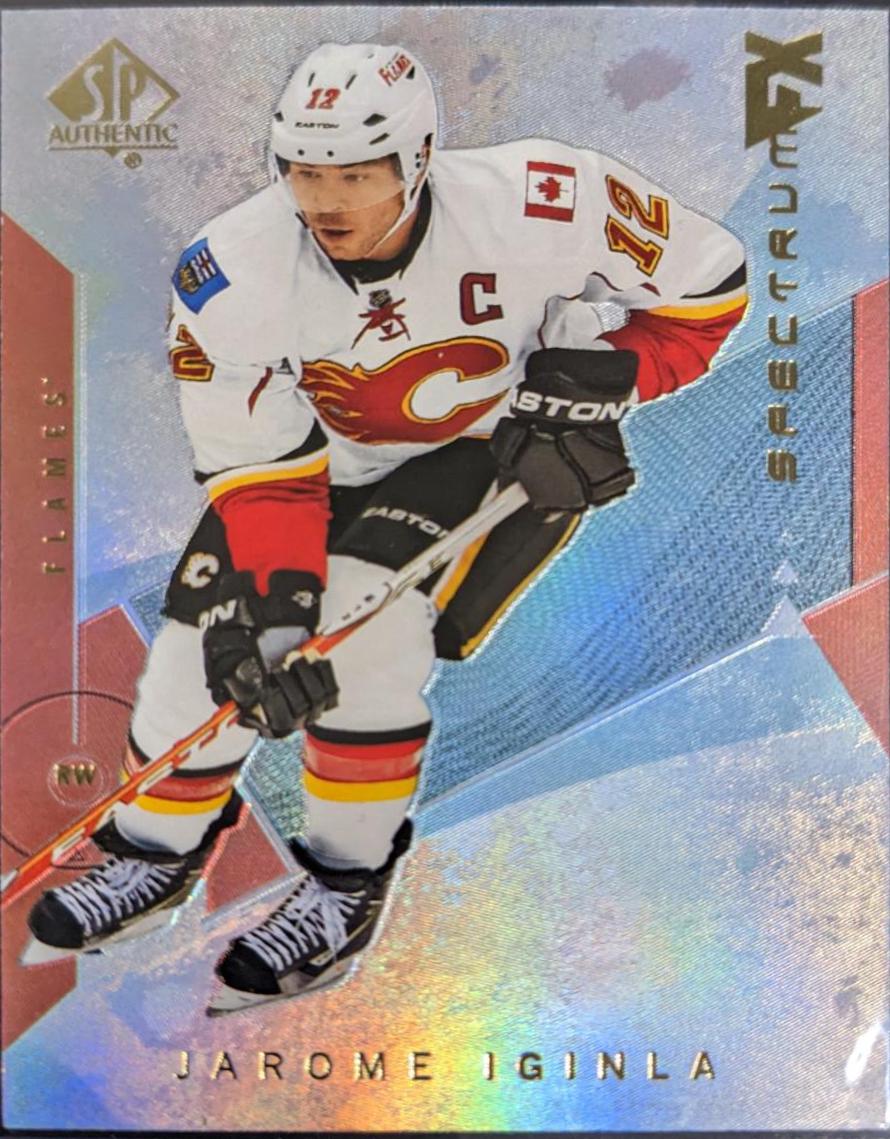 Jarome Iginla #S-37 Hockey Cards 2018 SP Authentic Spectrum FX