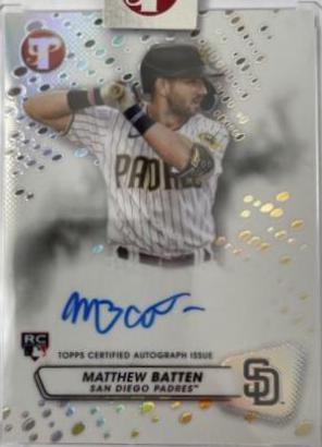Matthew Batten #PA-MB Baseball Cards 2023 Topps Pristine Autographs
