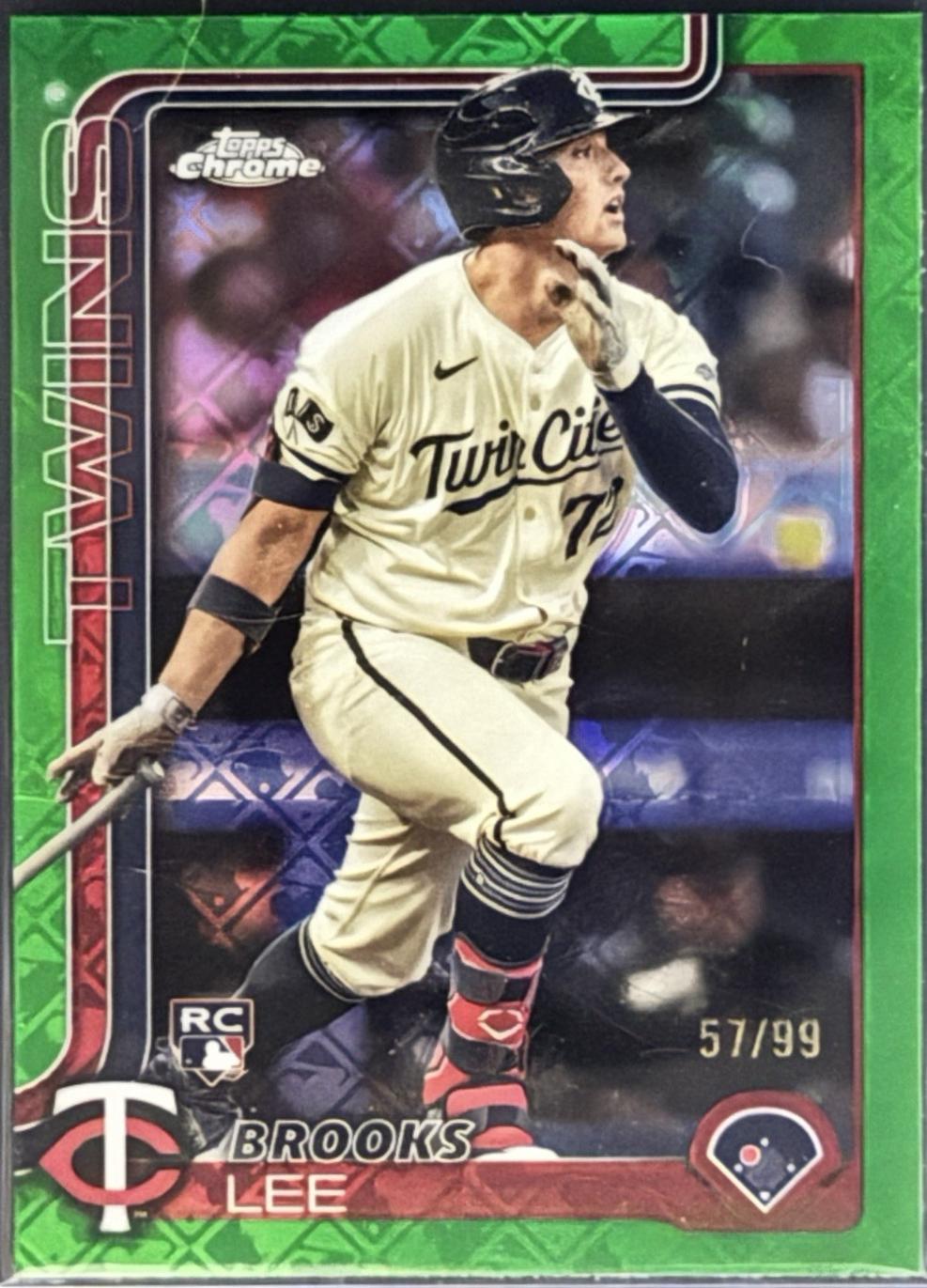Brooks Lee [Green Refractor] #234 Prices | 2025 Topps Chrome ...