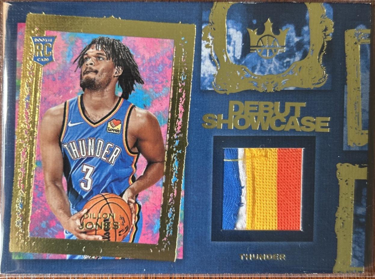 Dillon Jones #DSM-DLJ Basketball Cards 2024 Panini Court Kings Debut Showcase Memorabilia