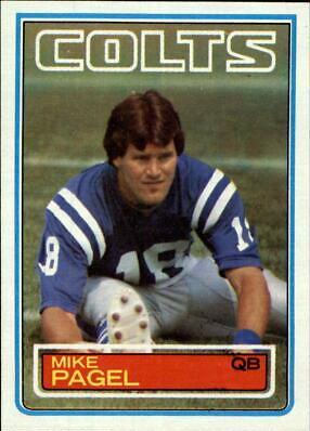Mike Pagel #215 Football Cards 1983 Topps
