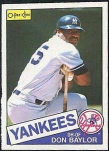 Don Baylor #70 Baseball Cards 1985 O Pee Chee
