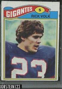 Rick Volk #8 Football Cards 1977 Topps Mexican