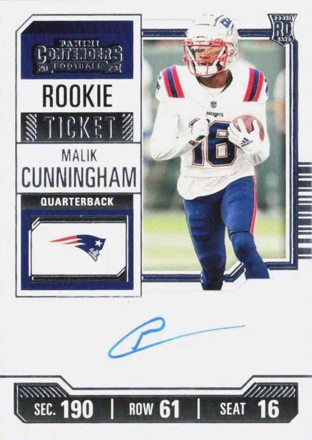Malik Cunningham #143 Football Cards 2023 Panini Contenders