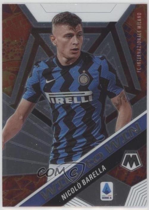 Nicolo Barella #9 2020 Panini Mosaic Serie A Will To Win