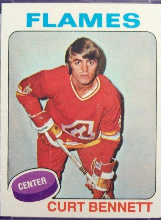 Curt Bennett #8 Hockey Cards 1975 Topps