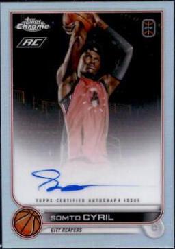 Somto Cyril #CA-SC2 2022-23 Topps Chrome Overtime Elite Basketball Chrome Autographs