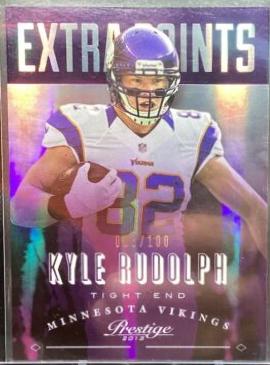 Kyle Rudolph [Extra Points Purple] #111