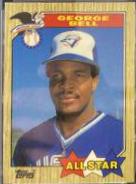 George Bell #612 Baseball Cards 1987 Topps Tiffany