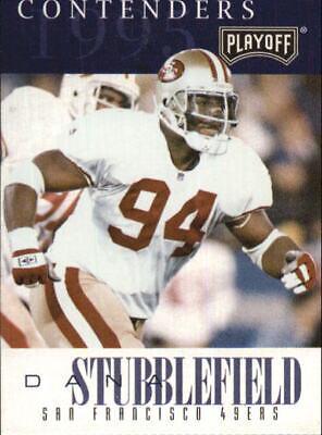 Dana Stubblefield #47 Football Cards 1995 Playoff Contenders
