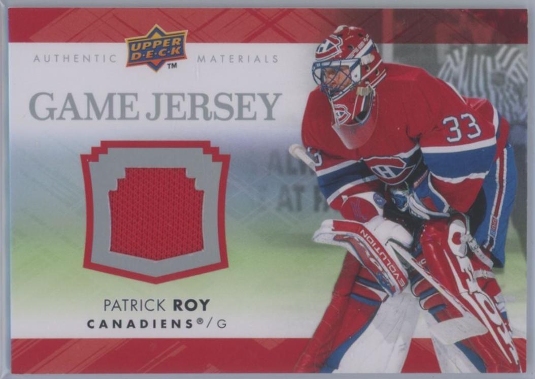 Patrick Roy #GJ2-PR 2007 Upper Deck Game Jersey Hockey