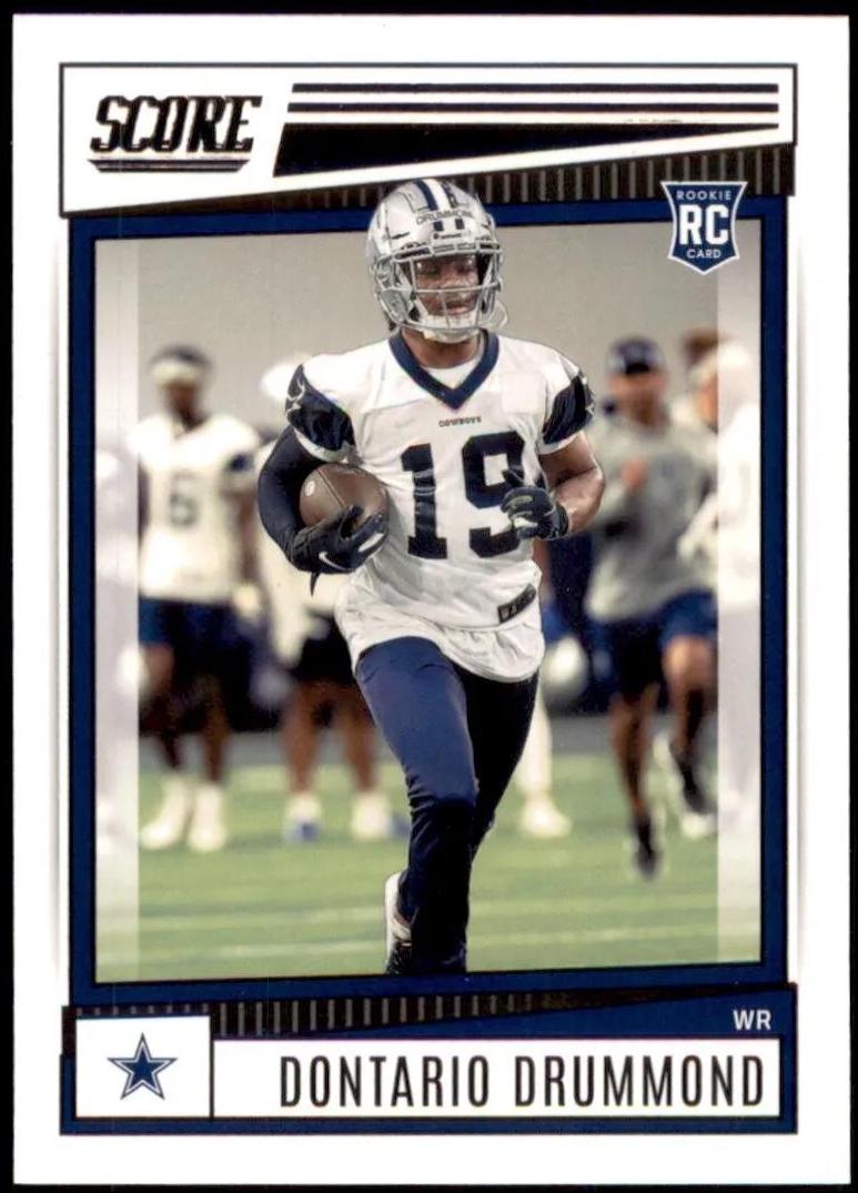 Dontario Drummond #399 Football Cards 2022 Panini Score