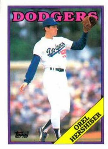 Orel Hershiser #40 Baseball Cards 1988 Topps