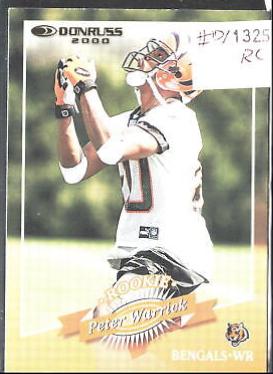 Peter Warrick #170 2000 Panini Donruss Football