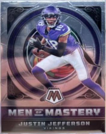 Justin Jefferson #MM-13 Football Cards 2022 Panini Mosaic Men of Mastery