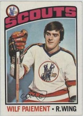 Wilf Paiement #37 Hockey Cards 1976 Topps