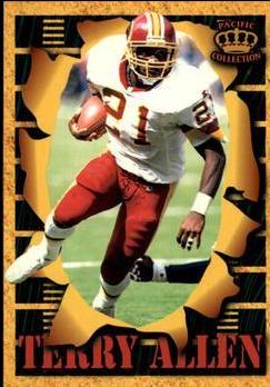 Terry Allen #SM175 1996 Pacific Invincible Smash Mouth Football