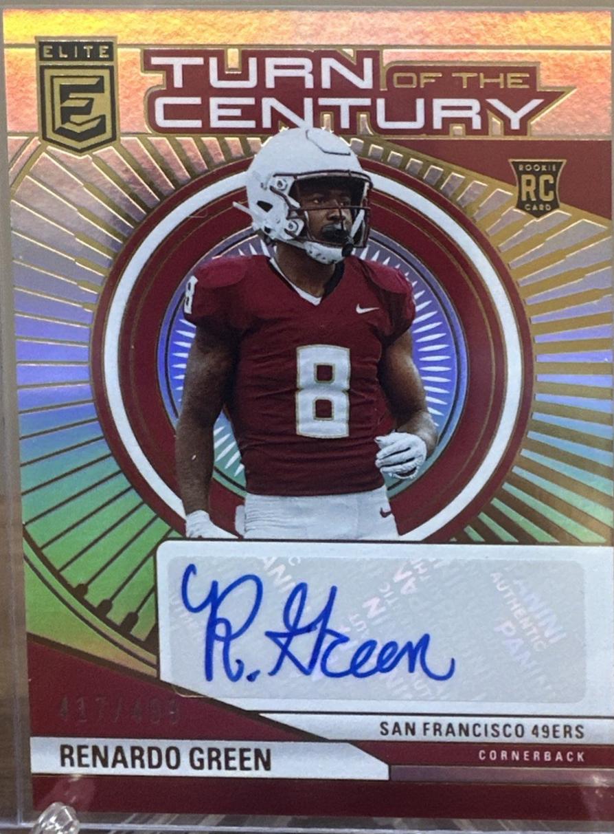 Renardo Green #TCA-RGR 2024 Donruss Elite Football Turn of the Century Autographs