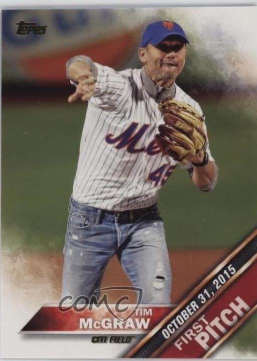 Tim Mcgraw #FP-1 Baseball Cards 2016 Topps First Pitch Series 2