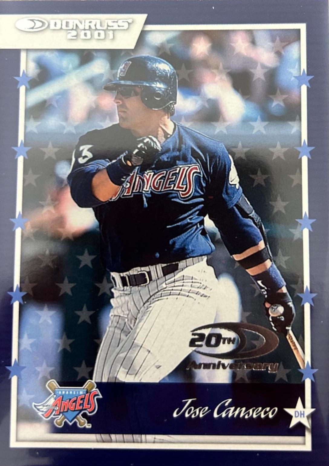 Jose Canseco #11 Baseball Cards 2001 Donruss