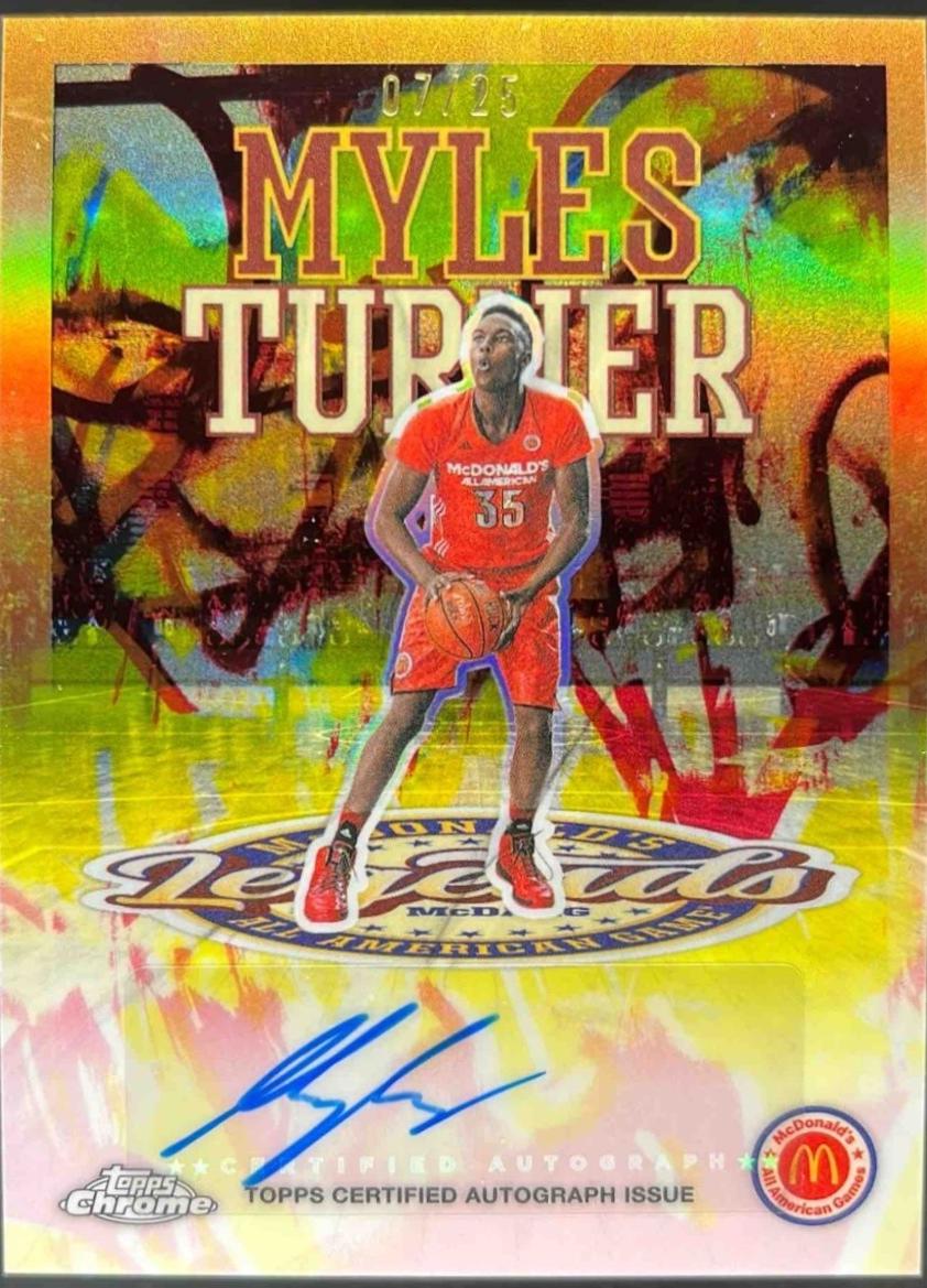 Myles Turner [Tie-Dye Refractor] #LA-MT
