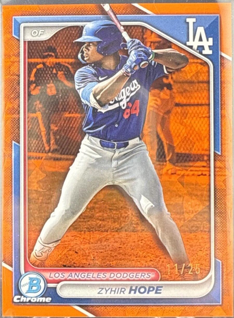 Zyhir Hope [Orange Sapphire] #BDC-139 Prices | 2024 Bowman Draft